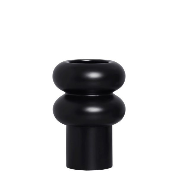 VASO CERAMICA PRETO FOSCO COD 8968