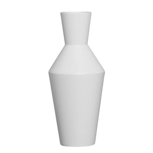 vaso ceramica branco fosco alto cod 8389
