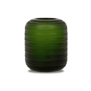 vaso vidro verde musgo medio cod 5667