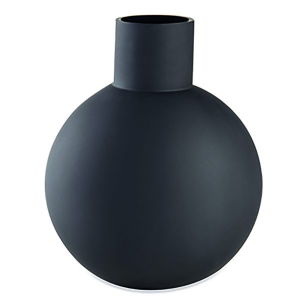 VASO VIDRO BALÃO PRETO FOSCO Grande COD 1105 Medio COD 1104 AJ