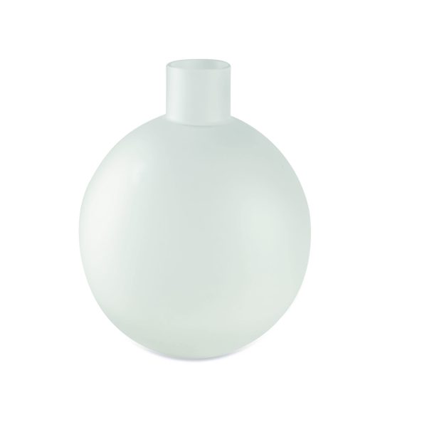 vaso vidro balão branco fosco gde cod 1103 medio cod 1102