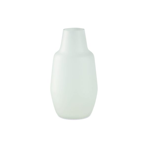 vaso vidro branco fosco med cod 1101