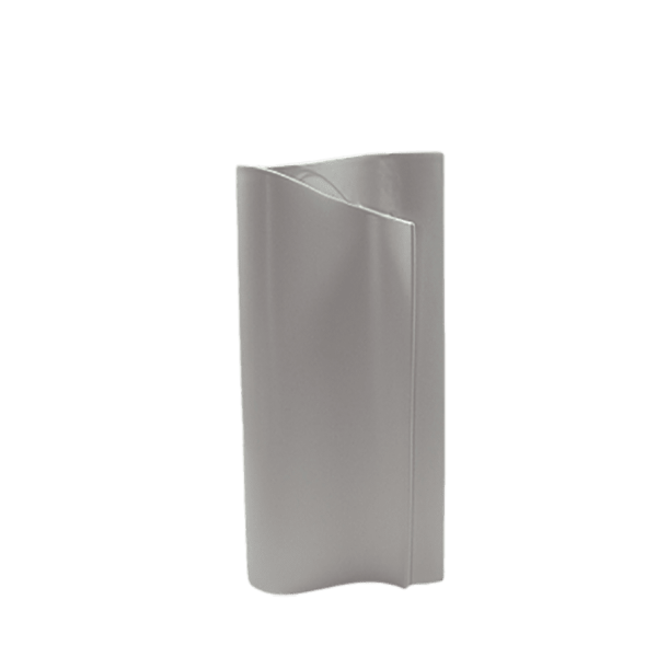 VASO CERAMICA BRANCO ENVELOPE ALTO