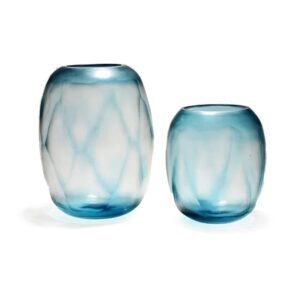 Vaso Vidro Azul Caledoscopio