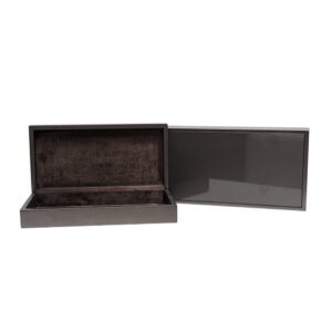 Caixa Marron com  Interno Veludo Marron
