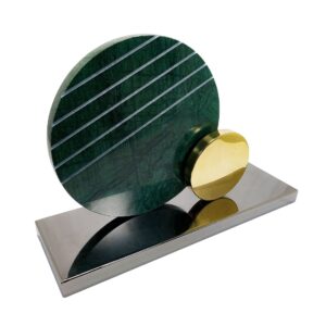 Escultura Mármore Esfera Verde