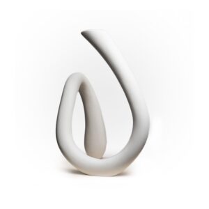 Escultura Mineral Branca