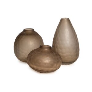 Mini Vaso de Vidro Marrom