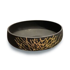 Centro de Mesa Preto  Dourado