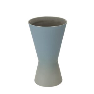 Vaso Cerâmica Azul Cone