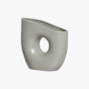 Vaso Cerâmica Croacia Furo Verde Claro
