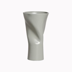 Vaso Cerâmica Croacia Torcido  Verde Claro Grande