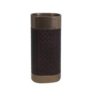 Vaso Resina Estilo Couro