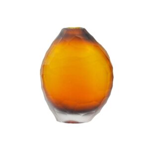 Mini Vaso de Vidro Ambar Fino