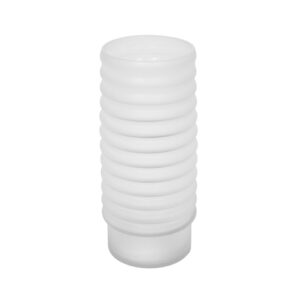 Vaso Vidro Branco Fosco Anéis