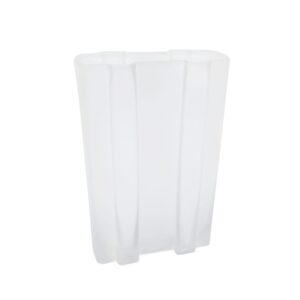 Vaso Vidro Branco Fosco Caribe