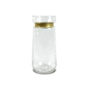 Vaso Vidro com Cinta Dourada