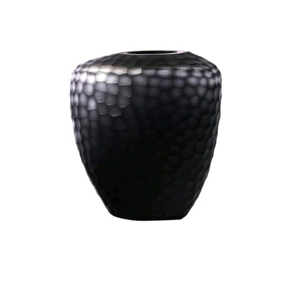 Vaso Vidro Cinza Baixo
