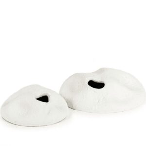 Vaso Cerâmica Branco Escultura