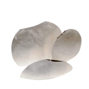 Vaso Concha Prata Branca