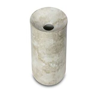 Vaso Cerâmica Bege e Branco
