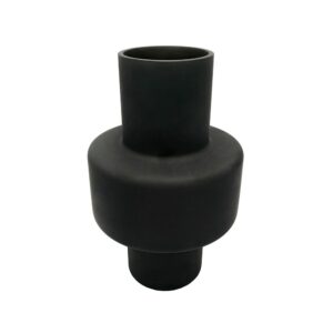 Vaso Vidro Preto Fosco