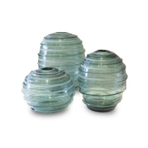Vaso  Vidro Verde Saturno