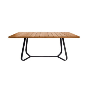 Mesa de Jantar Boston Retangular – Tampo Madeira