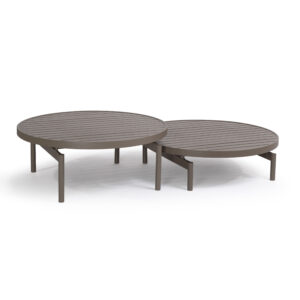Mesa de Centro Pilotis Redonda - Alumínio
