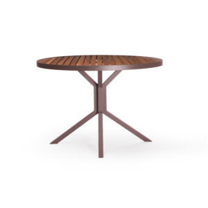 Mesa de Jantar Azaléa Redonda - Tampo Madeira