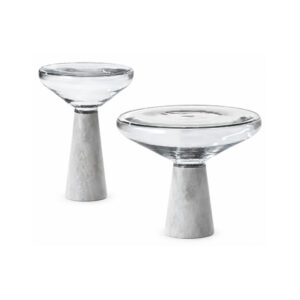 Mesa Lateral Reflexo - Vidro Translúcido